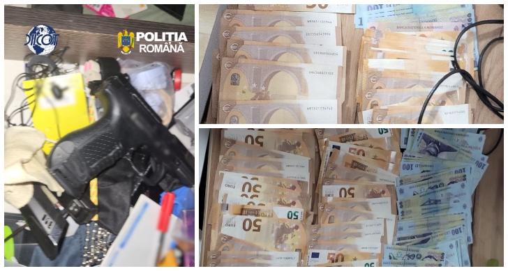 ”Afacerea” cu cecul de 50 de MILIOANE de dolari. O victimă ar fi fost convinsă să dea circa 605.000 de euro unei grupări. DIICOT a făcut 13 percheziții