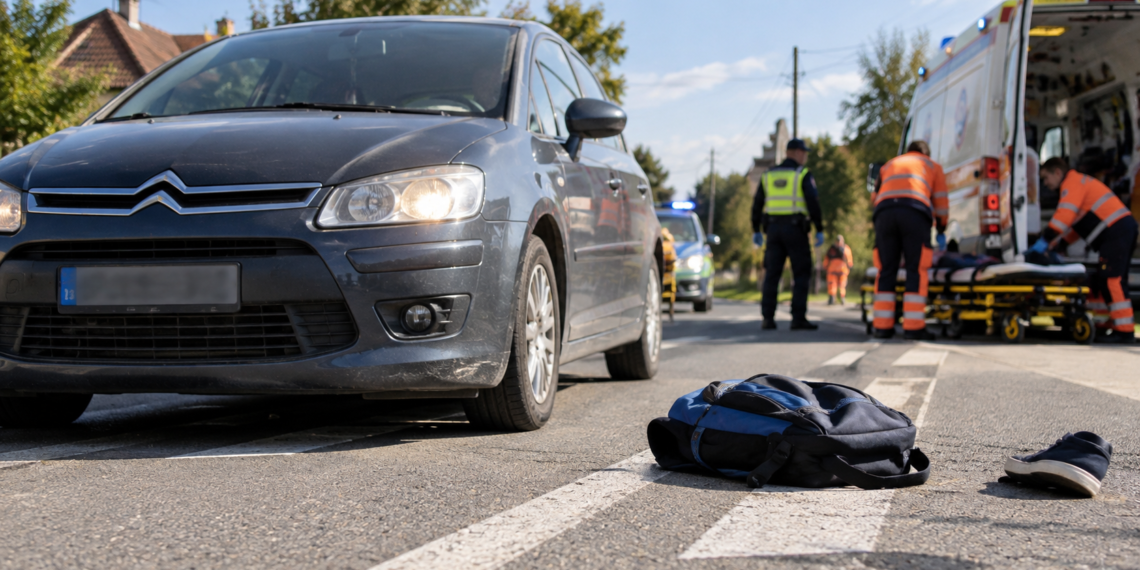 Copil de 12 ani, lovit de o mașină la Baia după ce ar fi traversat în fugă prin loc nepermis