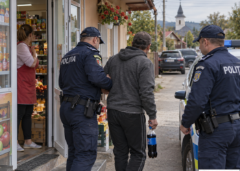 Scandal într-un magazin din Frătăuții Noi pentru o sticlă de suc de 8,99 lei. Bărbatul le-a spus polițiștilor că ”sucul nu se plătește”