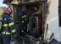 Incendiu la o centrala termică a unei gospodării din Râșca. Proprietara și mai mulți voluntari au stins focul înainte de sosirea pompierilor. Pagubele estimate la circa 15.000 de lei