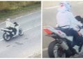 A vrut să ”decoleze” cu motocicleta prin Adâncata și a ignorat semnalul polițiștilor. Tânăr de 18 ani, prins cu 131 km/h, lăsat pieton pentru jumătate de an și amendat cu 4.325 de lei
