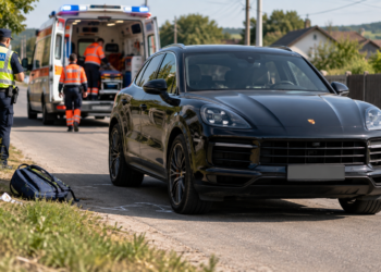 Copil de 10 ani, lovit de un Porsche condus de o tânără, la Vicovu de Jos. Minorul a fost transportat la spital