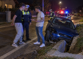S-a lămurit ”testul prieteniei” de la Șcheia. Polițiștii au stabilit care dintre cei doi tineri beți și fără permis se afla la volan și l-au reținut pentru 24 de ore