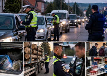 Razie de amploare la Rădăuți și în comunele din jur. Peste 100 de mașini controlate, 72 de amenzi și trei permise reținute