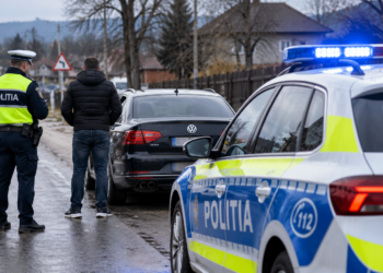 Urmărire în trafic între Arbore și Cajvana. Un șofer cu permisul suspendat a refuzat să oprească la semnalul polițiștilor