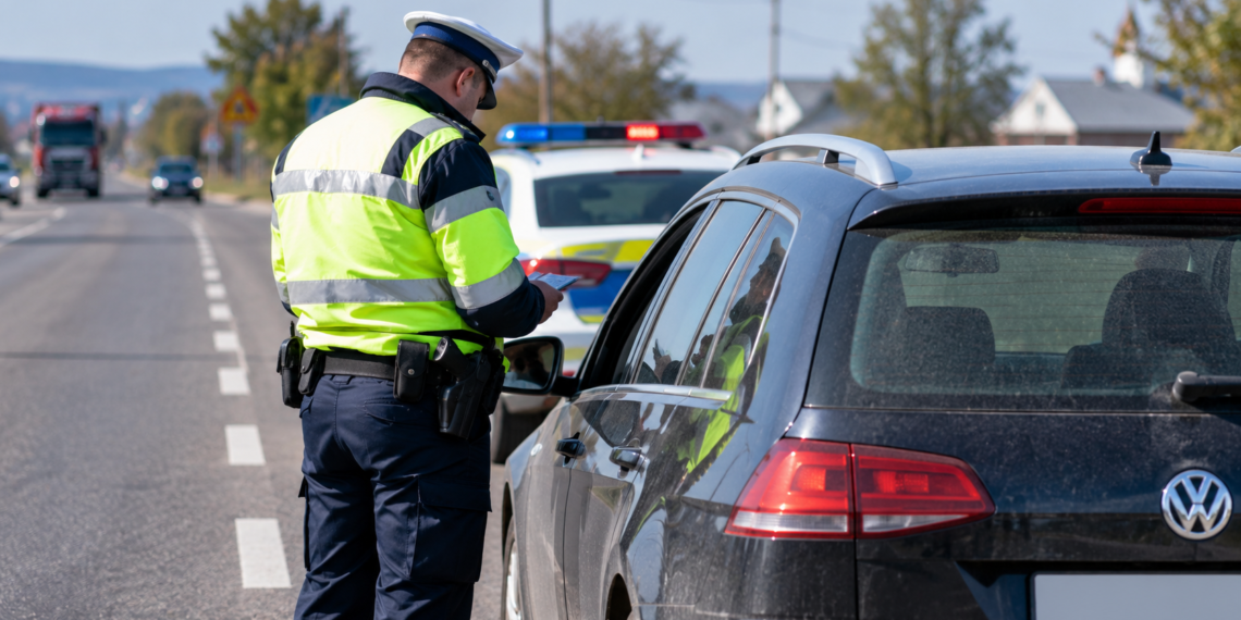 Oprit pentru că nu purta centura, polițiștii au descoperit că avea permisul anulat