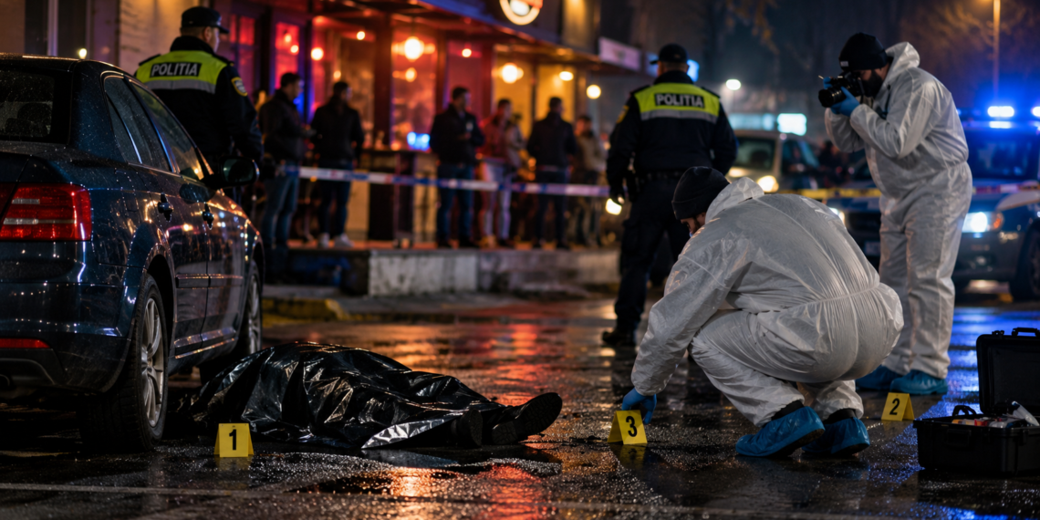 Tânăr de 25 de ani, găsit mort într-o parcare din Fălticeni, lângă un bar. Polițiștii au indicii că fusese lovit după un conflict