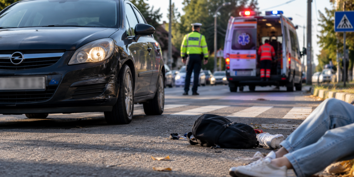 Tânără de 19 ani, accidentată pe strada Luceafărului din Suceava. A plecat de la fața locului, apoi s-a prezentat la UPU