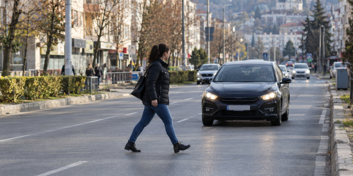Adolescentă de 16 ani, sancționată contravențional după ce a fost lovită de o mașină pe bulevardul George Enescu. Traversase strada prin loc nepermis