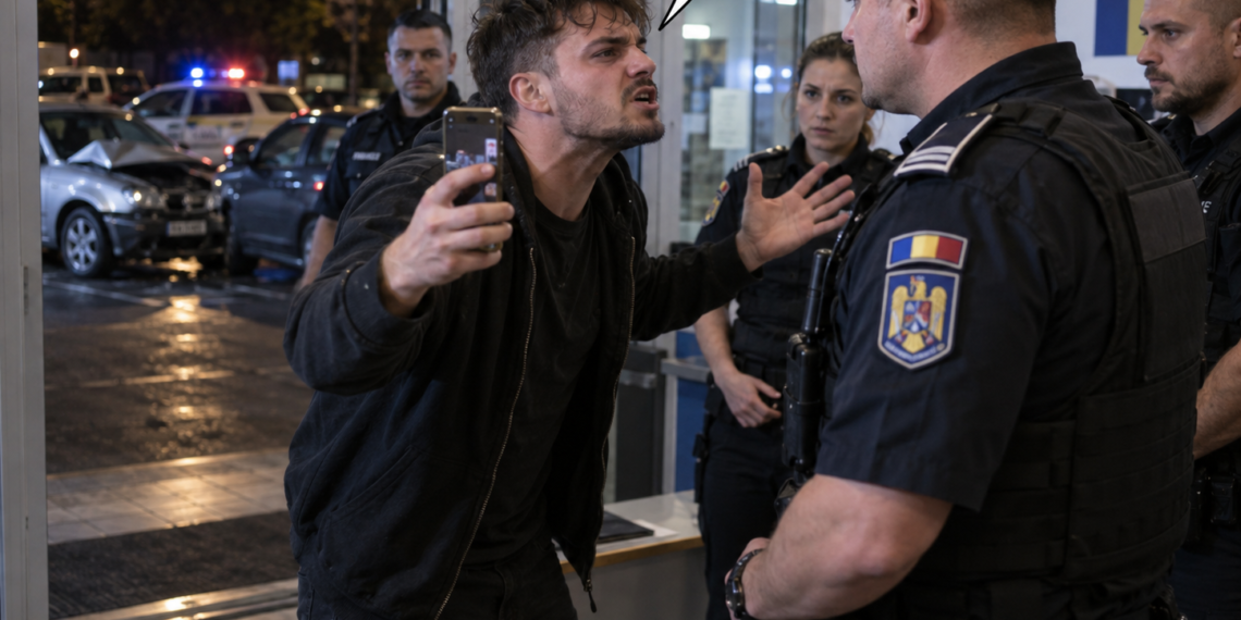 Frizer full-time, ”smardoi” de TikTok la ocazii, condamnat DEFINITIV la închisoare cu suspendare pentru ultraj. A făcut live de la intrarea în Poliție și a amenințat un agent, după o tamponare în care fusese pasager: ”Barba ta nu are mușchi și nici gâtul tău protecție la lama ce o să ți-o dau”