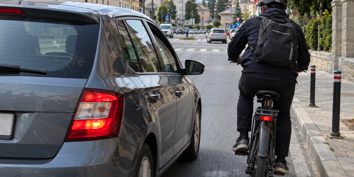 Șoferiță amendată cu aproape 2.000 de lei și lăsată fără permis pentru 90 de zile, după ce a acroșat o bicicletă electrică în timp ce încerca să o depășească. Biciclistul s-a dus la spital după câteva zile