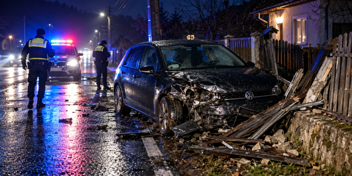 Doi minori de 11 și 16 ani au luat o mașină de la o petrecere și au făcut ravagii cu ea, la Păltinoasa. Puștanul mai mare s-a înfipt cu mașina în gardul unei case. Șoferul a fost reținut și amendat cu aproape 10.000 de lei