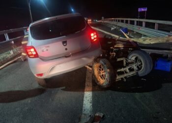 Accident între o mașină și o căruță, la Praxia, în zorii zilei. Căruțașul a fost rănit și transportat la spital