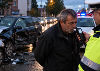 Un șofer s-a prezentat la Poliția Fălticeni pentru a anunța un accident produs cu 11 ore înainte. Avea o alcoolemie de 0,90 mg/l în aerul expirat