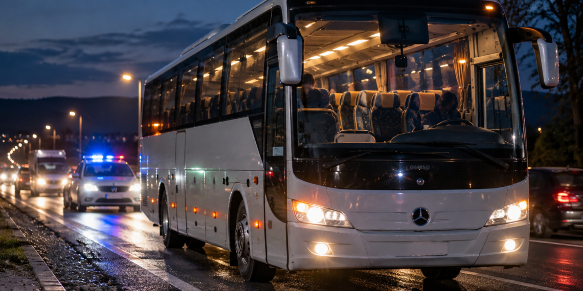 Pasager rănit într-un autobuz pe traseul Roman – Suceava, după ce vehiculul a trecut peste o denivelare. Bărbatul s-a lovit cu fața de scaunul din față