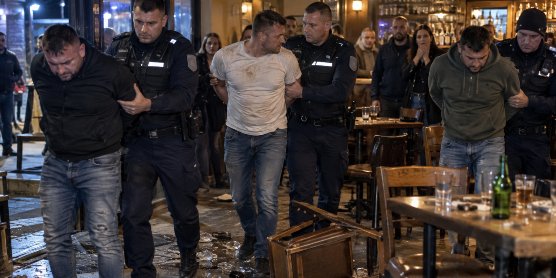 Scandal cu pumni, sticle și pahare aruncate într-un bar din Siret. Trei bărbați au fost reținuți după o bătaie în care unul dintre ei a ajuns la spital cu fața tăiată