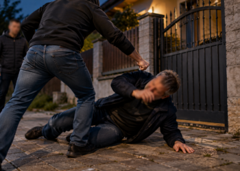 Lovit cu pumnul în fața propriei porți, un bărbat a căzut cu capul pe pavaj și a murit după 17 zile. Individul acuzat de agresiune, trimis în judecată