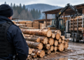 Administratorul FOREST GYX SRL, reținut după noi controale silvice. Peste 100 de metri cubi de lemn găsiți în plus în depozit și fotografii neautentice încărcate în SUMAL