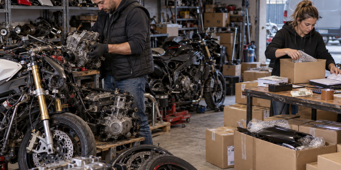 ”Ăsta este businessul meu”. Șeful de post din Hârtop făcea bani din dezmembrări de motociclete, iar soția îl ajuta să vândă piesele și să încaseze banii. A ”uitat” să treacă veniturile în declarațiile de avere. După 10 ani de anchetă și procese, evaziunea fiscală și falsul în declarații s-au prescris, iar cei doi au scăpat de condamnare