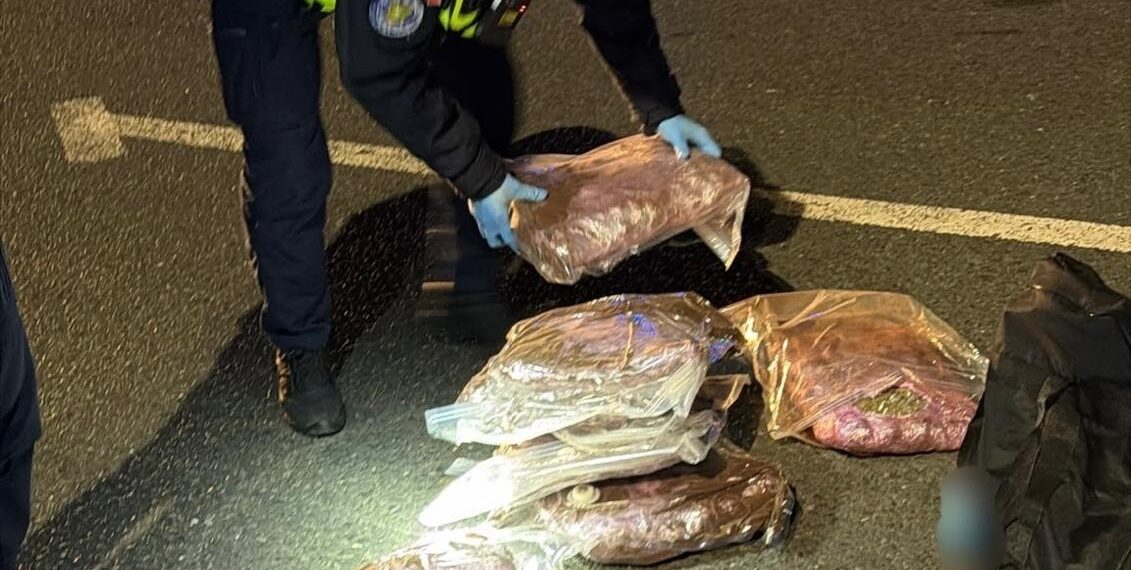 Tânăr de 21 de ani, prins la Nădlac cu peste 7 kilograme de canabis aduse din Spania. Drogurile urmau să fie vândute în România
