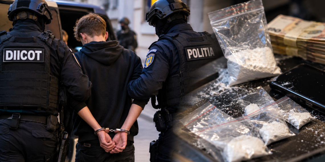 Puștan de 17 ani, reținut de DIICOT după ce ar fi vândut cocaină cu prețuri cuprinse între 400 și 800 de lei