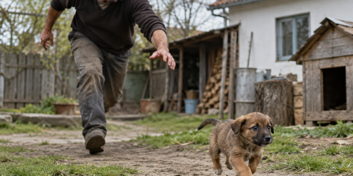 Sălbatic din Arbore, reținut și apoi lăsat în libertate, după ce a omorât un cățeluș de trei luni călcându-l pe cap. Individul era beat și deranjat de câinii cumnatului său