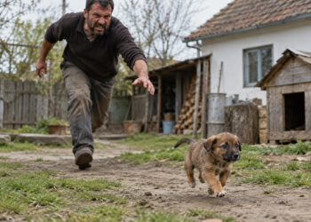 Sălbatic din Arbore, reținut și apoi lăsat în libertate, după ce a omorât un cățeluș de trei luni călcându-l pe cap. Individul era beat și deranjat de câinii cumnatului său