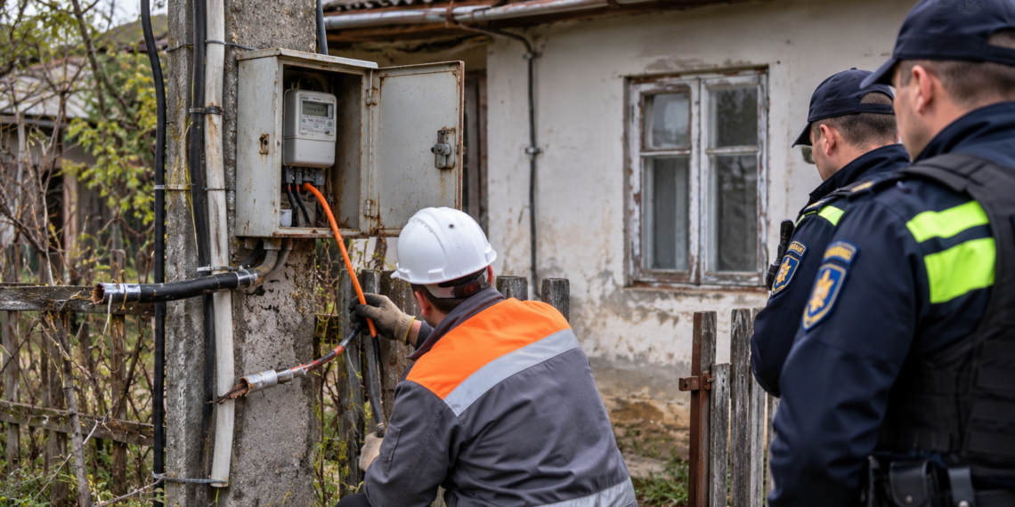 Furt de curent descoperit la o casă nelocuită din Zvoriștea. Energia electrică era trasă printr-un cablu improvizat, care ocolea contorul