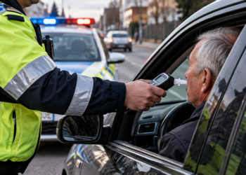 Șofer de 70 de ani, prins băut la volan pe o stradă din Fălticeni. Bărbatul avea o alcoolemie de 0,47 mg/l în aerul expirat
