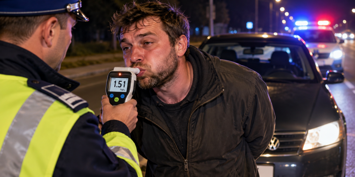 Șofer cu 1,51 mg/l alcool pur în aerul expirat, tras pe dreapta la Vicovu de Sus