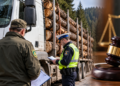 Tehnician silvic, condamnat după ce a transportat aproape 14 metri cubi de lemn fără aviz SUMAL. Camionul folosit la transport aparținea firmei administrate de tatăl său