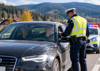 A uitat să-și pună centura și s-a ales cu dosar penal, rămânând și pieton