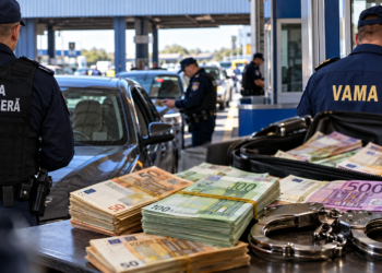 Șefi, polițiști de frontieră și vameși de la Halmeu, acuzați de DNA că ar fi pus la punct o ”fabrică” de șpagă. Peste 300.000 de euro, găsiți la percheziții. Cum ar fi fost colectați și împărțiți banii