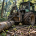 Moarte cumplită în pădure, la Râșca. Un tafist de 38 de ani a fost lovit de cabina utilajului și aruncat într-un copac, în timp ce testa un TAF