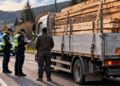 Șofer din Panaci, amendat cu 6.000 de lei după ce a fost prins ”plimbând” fără acte peste 4,5 metri cubi de cherestea prin Șaru Dornei