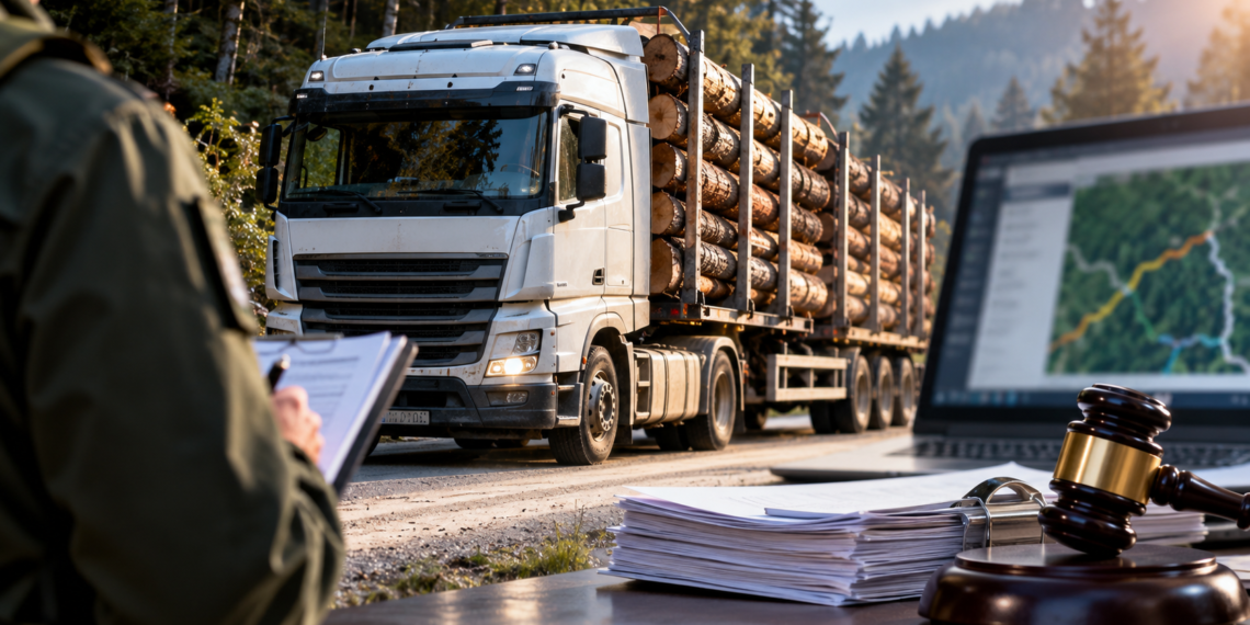 Administratorul unei firme din Sucevița, condamnat pentru falsificarea unor avize SUMAL folosite la transportul a peste 40 de metri cubi de lemn. El și șoferul camionului trebuie să achite câte 11.500 de euro și aproape 6.000 de lei